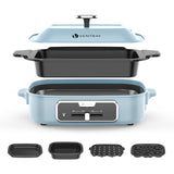 EL-GRILL Electric Indoor Grill Set with 5 Nonstick Pan