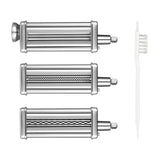 3 Piece Pasta Roller & Cutter Attachments Set