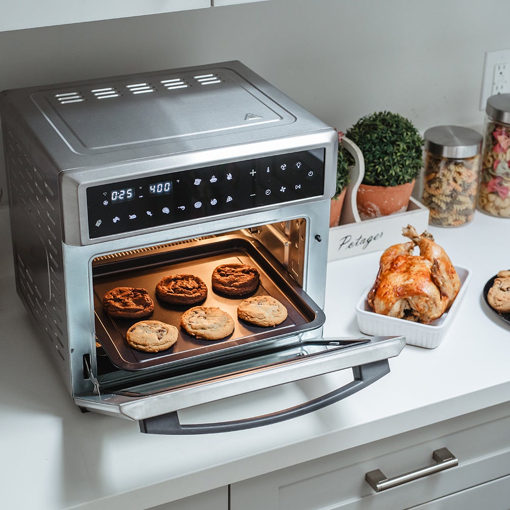 Ventray Convection Countertop Oven Master, 26qt Digital Controlled Electric Air Fryer Toaster - Silver