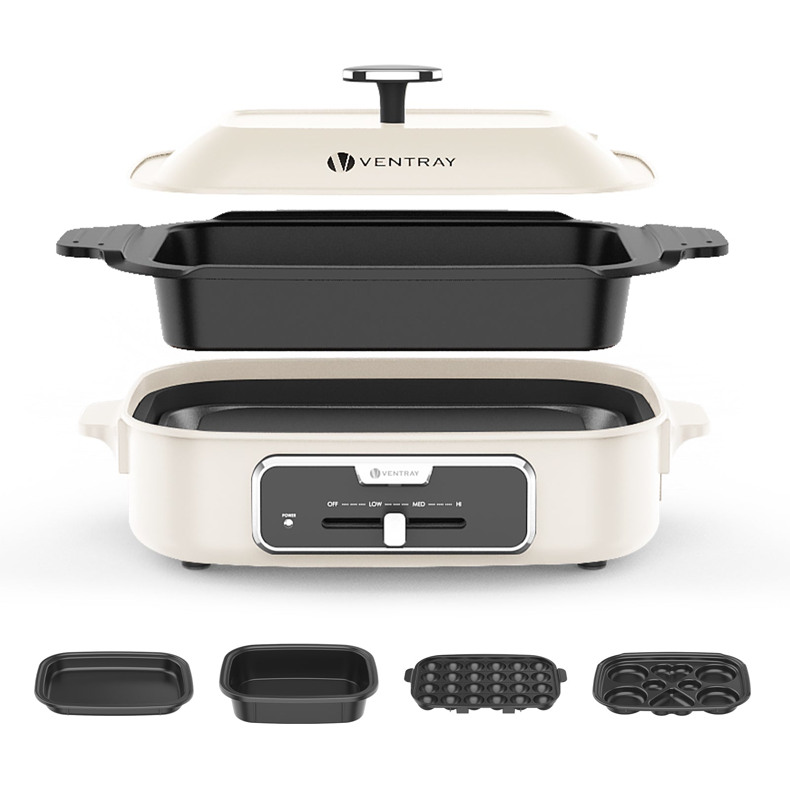 Multifunctional Chef 7 In 1 Smokeless Electric Indoor Grill with